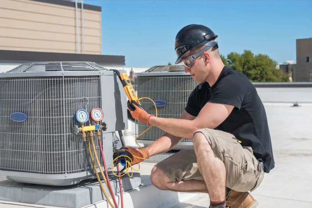 HVAC technician providing service in Tucson, Arizona
