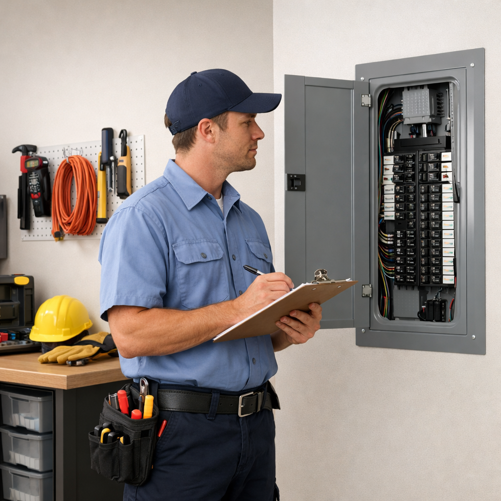 Electrician providing residential electrical service in Tucson